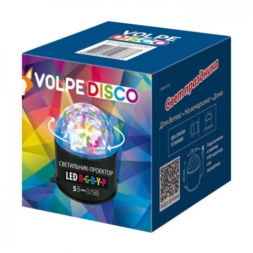 Ночник  ULI-Q312 3W/RGBYP BLACK