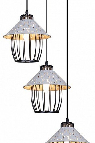 Подвесная люстра Reluce 02513-0.9-03 BK+WH