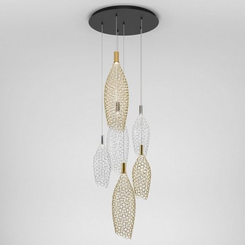 Подвесной светильник Eurosvet Ruche 90352/6 золото/хром