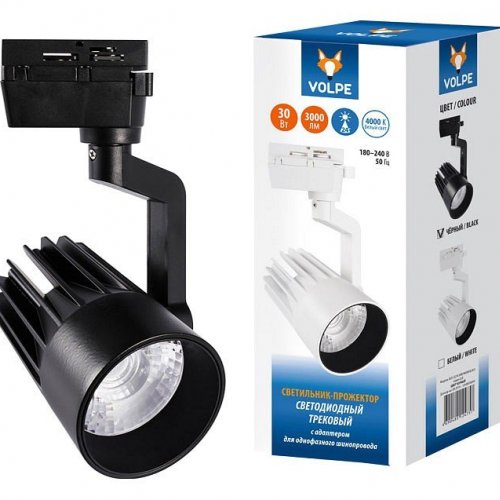 Трековый светодиодный светильник (UL-00005926) Volpe ULB-Q274 30W/4000К BLACK Трековый светодиодный светильник (UL-00005926) Volpe ULB-Q274 30W/4000К BLACK