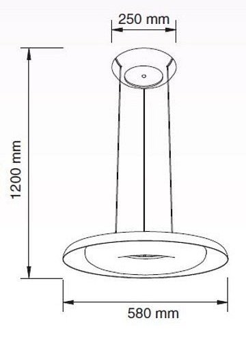 Подвесной светодиодный светильник Horoz Deluxe синий 019-012-0070 (HRZ00002272)