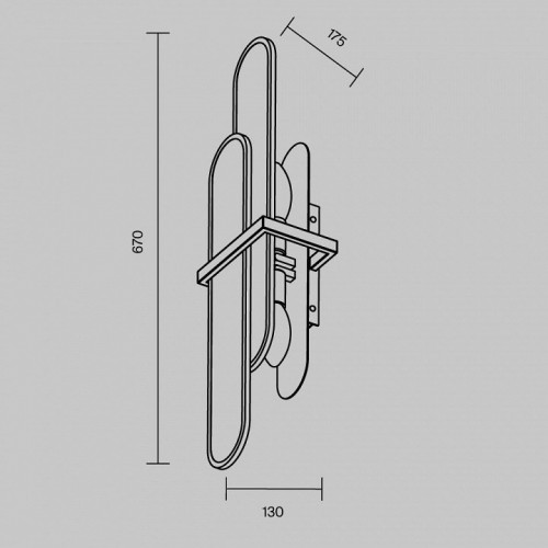 Настенный светильник Maytoni Marmo MOD099WL-02G1