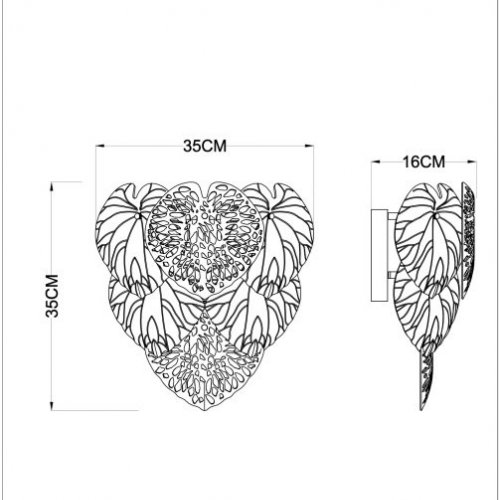 Настенный светильник Arte Lamp Kapri A4078AP-2GO Настенный светильник Arte Lamp Kapri A4078AP-2GO
