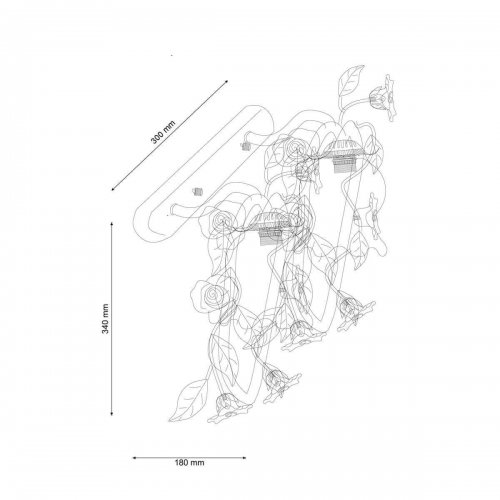 Бра Lucia Tucci Fiori Di Rose W110.2 Бра Lucia Tucci Fiori Di Rose W110.2