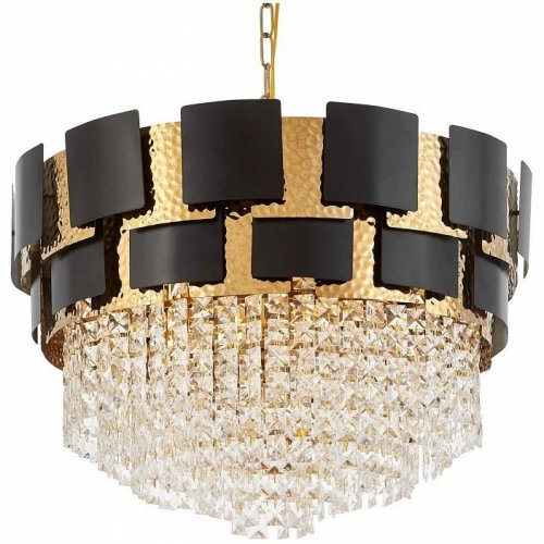 Подвесная люстра Lumina Deco Molina LDP 7045-600 BK+GD