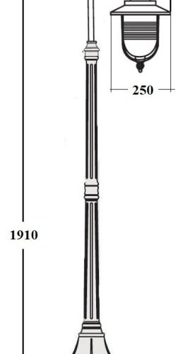 Наземный фонарь Oasis Light TITAN 84708 18 Bl Наземный фонарь Oasis Light TITAN 84708 18 Bl