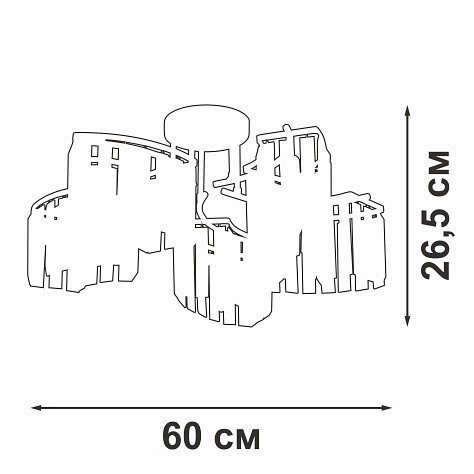 Потолочная люстра Vitaluce V5884-0/5PL