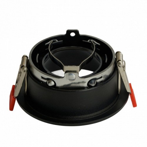 Светильник встраиваемый Feron DL3102 потолочный MR16 G5.3  черный + черный хром 51402