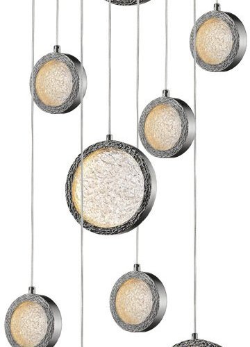 Подвесной светильник DeLight Collection Bottega P98014M-9 polished nickel