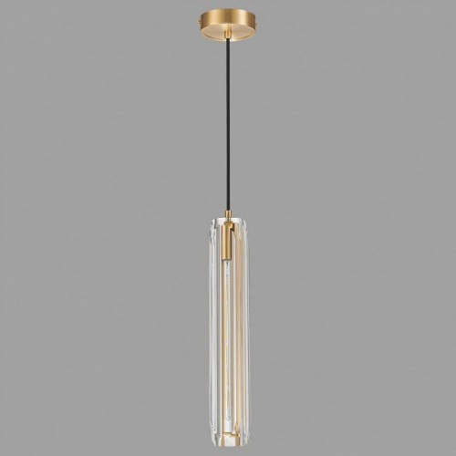 Подвесной светильник Belfast Gibson 6133-1 BR CL Подвесной светильник Belfast Gibson 6133-1 BR CL