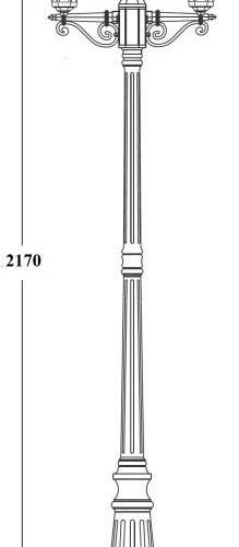 Наземный фонарь Oasis Light PETERSBURG S 79809SA Gb