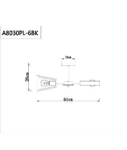 Потолочная люстра Arte Lamp Brussels A8030PL-6BK Потолочная люстра Arte Lamp Brussels A8030PL-6BK