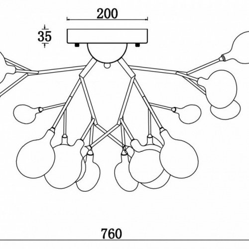 Потолочная люстра Freya Florencia FR5049CL-27G