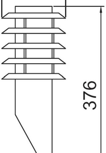 Настенный светильник уличный Oasis Light 75819 SS