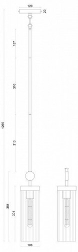 Подвесной светильник Favourite Radiales 3099-1P