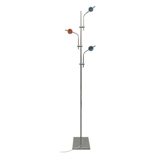 Торшер  ULM-T641 3x2W/3000K CHROME MULTICOLOR