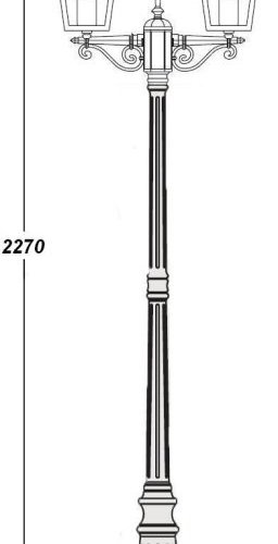 Наземный фонарь PRAGA 15909A Gb