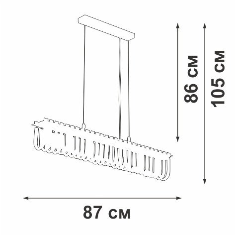 Подвесной светильник  V5896-9/7S