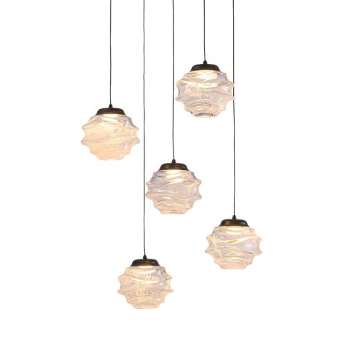 Подвесной светильник MD25030003 MD25030003-5A matt black/clear