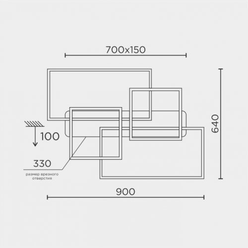 Потолочная люстра  L11046-4 BK