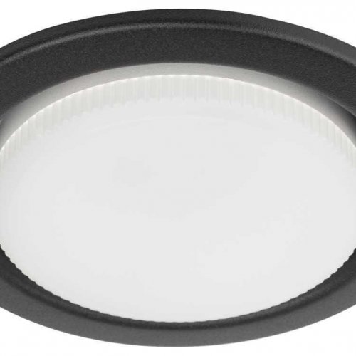 Светильник встраиваемый ЭРА KL35 SBK (к) Set 10 под лампу GX53 черный матовый с термокольцом набор 10 шт Б0071343