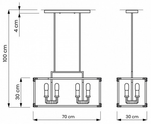 Подвесная люстра Lumina Deco Waldorf LDP 1140-8 BK+MD