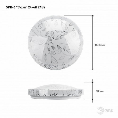 Потолочный светодиодный светильник ЭРА Сюзи SPB-6-24-4K (C)