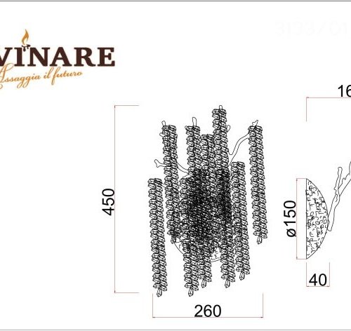 Бра Divinare Salice 3133/01 AP-2