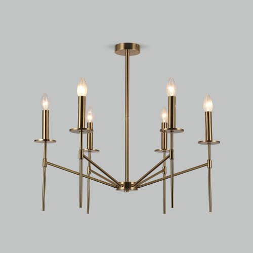 Потолочная люстра Eurosvet Anders 60142/6 латунь Потолочная люстра Eurosvet Anders 60142/6 латунь