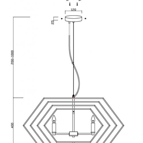Подвесная люстра Vele Luce Folle VL1514P04