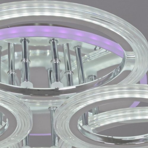 Потолочная светодиодная люстра Reluce 09812-3.3-3+3D CR (RGB) Потолочная светодиодная люстра Reluce 09812-3.3-3+3D CR (RGB)