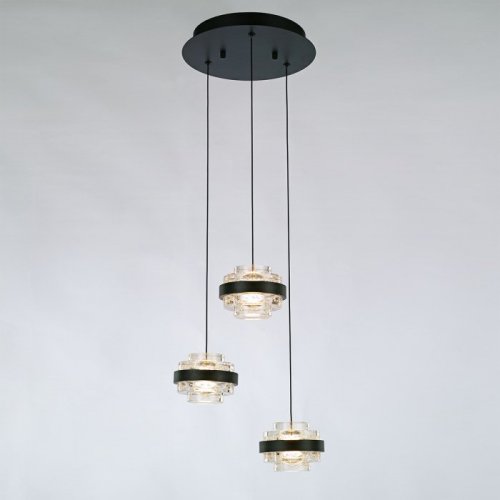 Подвесной светильник Indiana MD22030002-3A black/clear Подвесной светильник Indiana MD22030002-3A black/clear