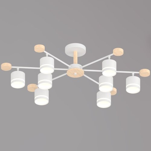 Потолочная люстра Reluce 78730-0.3-08 GX53 WH+WOOD