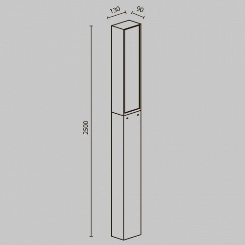 Наземный светильник Maytoni Blitz O470FL-L40GF3K