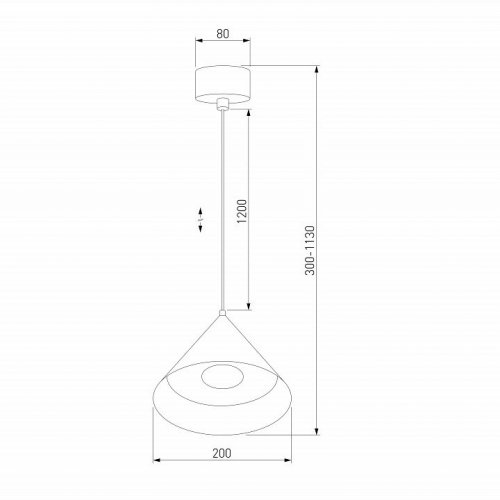 Подвесной светодиодный светильник Elektrostandard Conus 50316 LED a069336