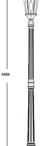 Наземный фонарь Oasis Light ASTORIA 2M 91408M Gb овал