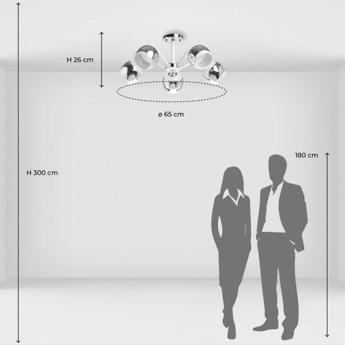 Люстра на штанге De City Альфа 21 324018705