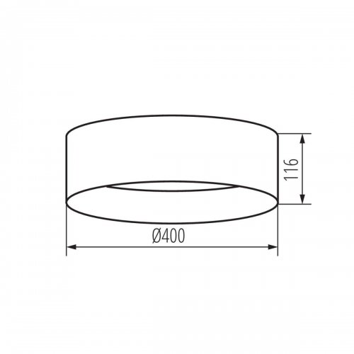 Потолочный светодиодный светильник Kanlux RIFA LED17,5W NW GR/G 36466