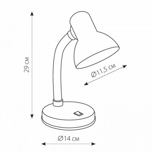 Настольная лампа (09411) Uniel TLI-224 Light Yellow E27