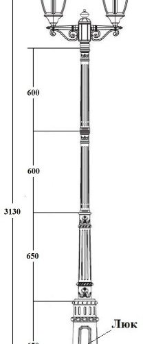 Наземный фонарь ARSENAL L 91210LA E7 02 Bl