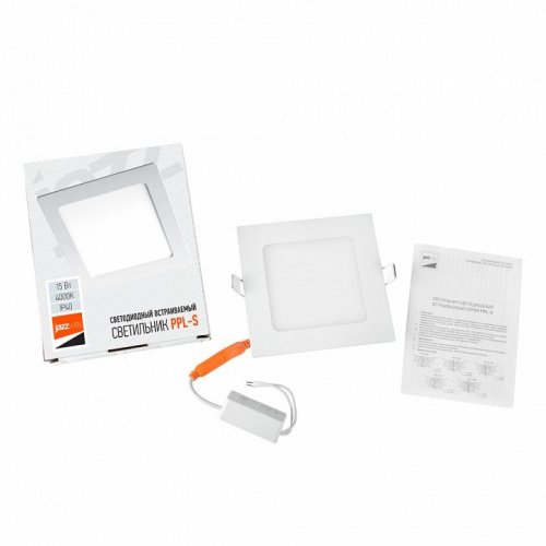 Встраиваемый светильник Jazzway  PPL-S 15W 4000K IP40 WH