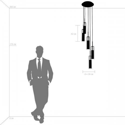 Подвесная люстра Lightstar Cilino 756056 Подвесная люстра Lightstar Cilino 756056