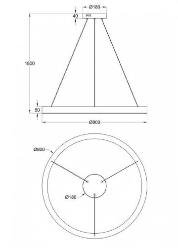 Подвесной светильник Maytoni Saturno MOD415PL-L60BS4K