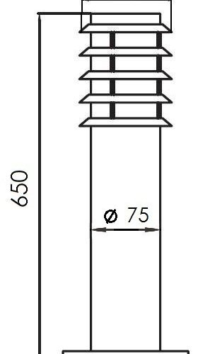 Наземный светильник Oasis Light 75827-650 SS Наземный светильник Oasis Light 75827-650 SS