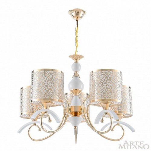 Подвесная люстра Arte Milano Florentia-9787 309787/5 Wh/Gd