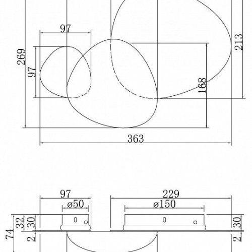 Бра Maytoni Jack-stone MOD314WL-L8N3K