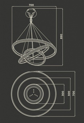 Подвесной светильник Ambrella light Acrylica FA6157