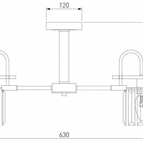 Потолочная люстра Eurosvet Tenia 70090/5 графит Потолочная люстра Eurosvet Tenia 70090/5 графит