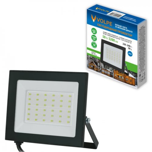 Прожектор уличный Volpe ULF-Q519 50W/GREEN IP65 220-240V BLACK