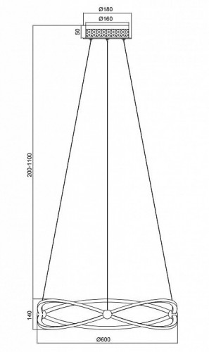 Подвесной светодиодный светильник Maytoni Weave MOD062PL-L45CH3K Подвесной светодиодный светильник Maytoni Weave MOD062PL-L45CH3K